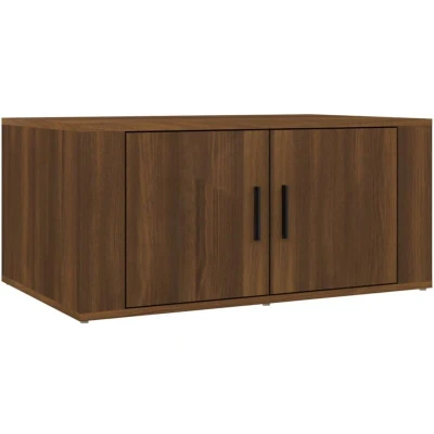 Image of vidaXL Coffee Table Brown Oak 80x50x36 cm Engineered Wood