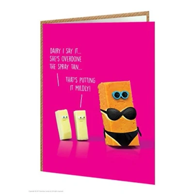 Image of Funny Humorous &#039;Spray Tan&#039; Birthday Greeings Card