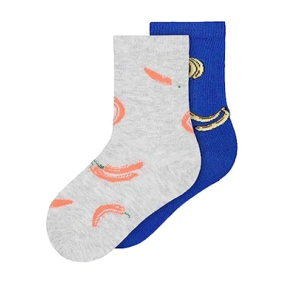 Image of Name It Men&#039;s NMMDEAN 2P Sock, Surf The Web/Pack:Light Grey Melange, 25/27