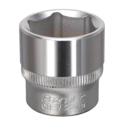 Image of Sealey Premier WallDrive® Socket 22mm 3/8&quot;Sq Drive