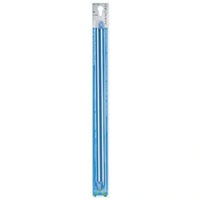 Image of MILWARD 2221304 Single Point Knitting Needles, 30cm, Silver Grey, 3.5 mm