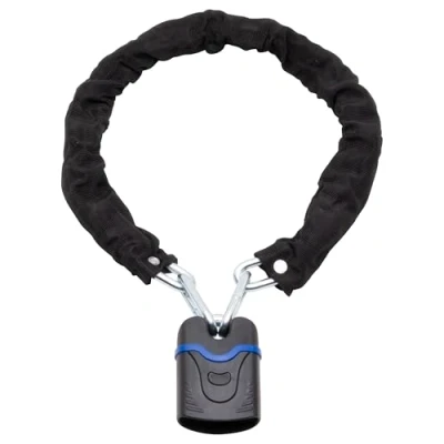 Image of Sterling 809CS Heavy Duty 8mm Security Chain &amp; Padlock, Black