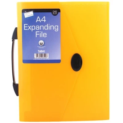 Image of Just stationery26 Pocket Expanding Plastic A4 File