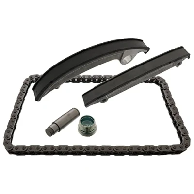Image of 5636353, 5636353S1, 6606026, 6606026SK Timing chain Kit FEBI BILSTEIN 30449 with tensioner, slide rails Simplex, Closed