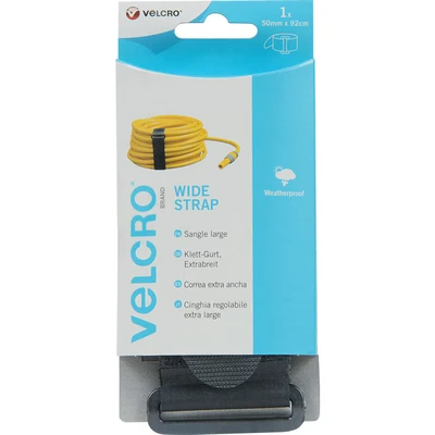 Image of Velcro Wide Strap 50mm x 92cm 1 Black