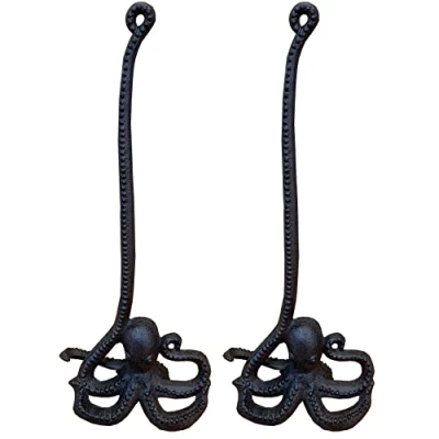 Image of Free Standing Octopus Loo Roll Holder in Cast Iron (Pack of 2)