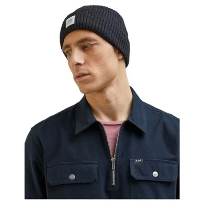 Image of Lee Men&#039;s Workwear Beanie hat, Black, One Size