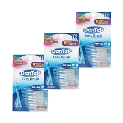 Image of Dentek Easy Brush Cleaners Wide Space 16 Count (3 Pack)