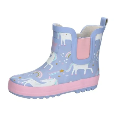 Image of LICO Samira Wellies for kids, Size: 4.5K/5K, Blue/rose Synthetics