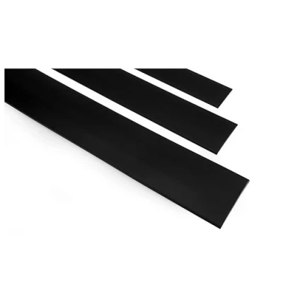 Image of 5 M Flat Self Adhesive Door Window Architrave PVC Cover Strip Masking Trim TMW Profiles (40 mm (1.57 in), Black)