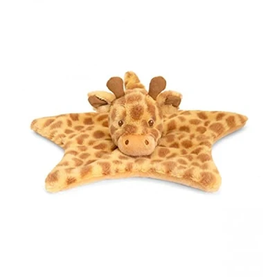 Image of Baby Keel Keeleco Huggy Giraffe Comforter Blanket, Brown, 32 cm