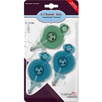 Image of Scrapbook Adhesives E Z Runner Dots Refill Value Pack Clear, 01233 8