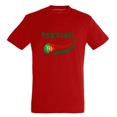 Image of Supportershop Men Portugal T shirt Red, Large