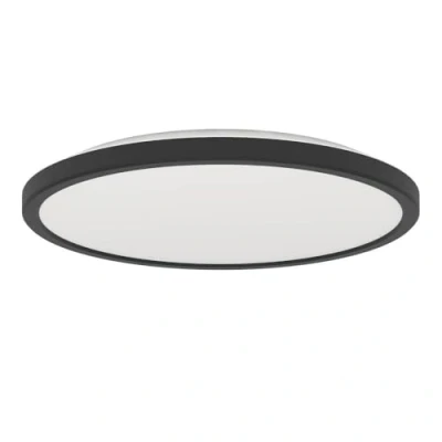 Image of EGLO connect LED ceiling lamp Rovito Z, black, Ø 30 cm