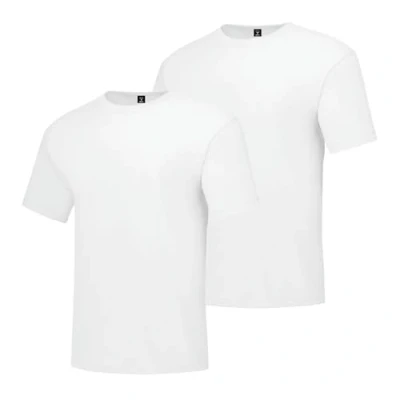 Image of Hanes Men&#039;s Beefy Short Sleeve Tee Value Pack (2 pack) (Availble in Tall) athletic shirts, White, XL UK