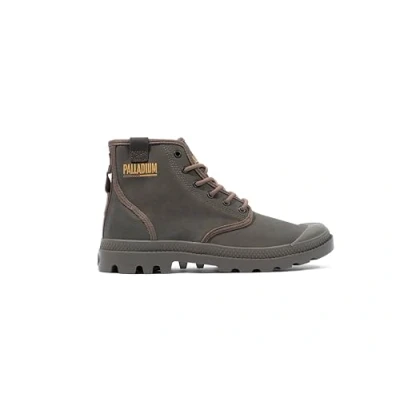 Image of Palladium Pampa HI Unisex Laceup ankle boots, Size: 4, Major brown Synthetics/textile