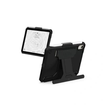 Image of URBAN ARMOR GEAR UAG Designed for iPad Mini A17 Pro Case (7th Gen, 2024) A2993 A2995 A2996 8.3&quot; Scout w/Hand Strap, Kickstand &amp; Pencil Holder Rugged Impact Resistant MIL STD Protective Cover, Black