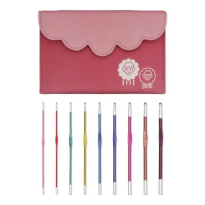 Image of KnitPro Crochet Hook Set, Zing Aluminium Single Ended, 2.00 6.00mm