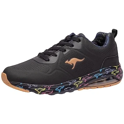 Image of KangaROOS Unisex K Air Ora Sneaker, Black/Multi, 10 UK