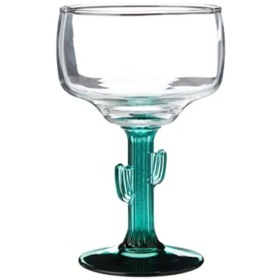 Image of Libbey Cactus Margarita Glasses 12.5oz / 355ml Set of 4 35.5cl Glasses, Cocktail