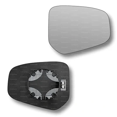 Image of Less4spares Replacement Wing Mirror Glass Right Compatible with Ford Transit Courier 2014 2021 CLIP ON Driver Off side Heated Convex