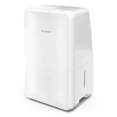 Image of SHARP UD T10AU W Portable Dehumidifier 10L in White Compact &amp; Easy to Use, with a Sleek Design, Helps Reduce Allergies Increase Home Comfort