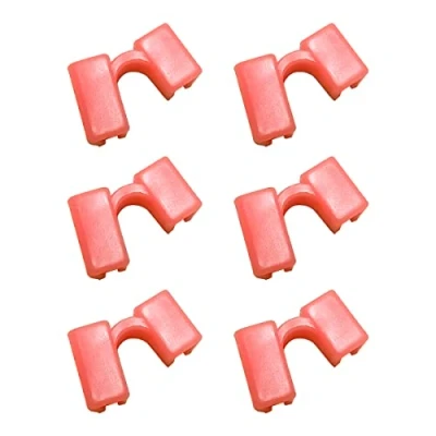 Image of Jagowa 6 Pcs Reusable Chopstick Assistant Plastic Training Chopsticks Hinges Connector for Children, Adults, Beginners (Pink)