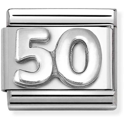 Image of Nomination Oxidised Special Birthday Charm 50