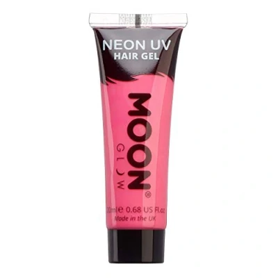 Image of Moon Glow Neon UV hair Gel 20ml Intense Pink Temporary wash out colour dye Spike and glow!