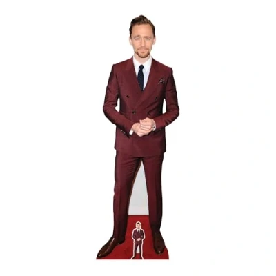 Image of Star Cutouts CS1111 Tom Hiddleston Red Suit Cardboard Cutout with Mini