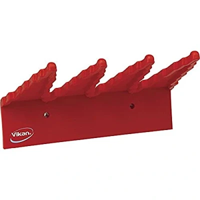 Image of Vikan 6154 Wall Bracket,9.5&quot;,PP,Red