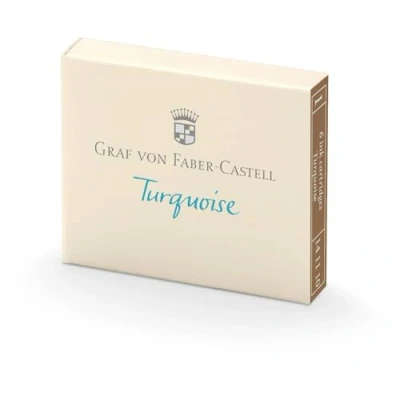 Image of Graf von Faber Castell 6 ink cartridges Turquoise 141110