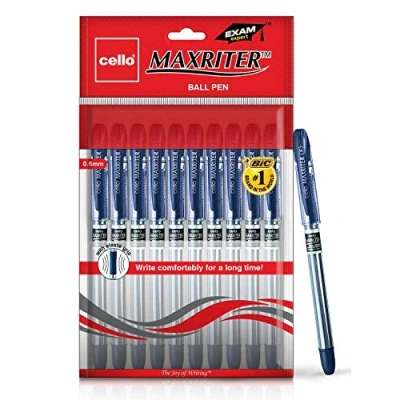 Image of Cello Maxriter Ball Pen Set Pack of 10 (Blue)