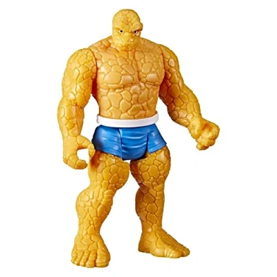 Image of Marvel F3817 Fantastic Four Hasbro Legends Series 3.75 inch Retro 375 Collection Thing Action Figure Toy, Multi, One Size