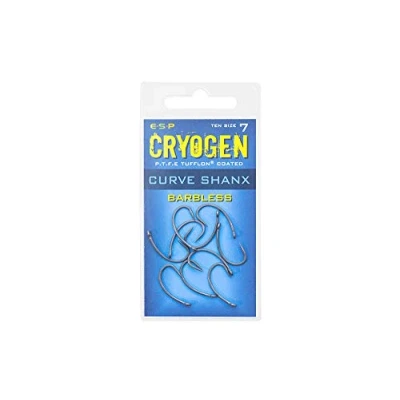 Image of ESP Cryogen Curve Shank Barbless Hooks: 4