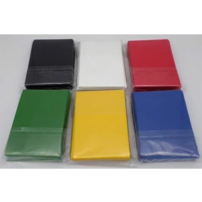 Image of docsmagic.de 6 x 60 Mat Card Sleeves Small Size 62 89 Black Blue Green Red White Yellow YGO CFV Mini