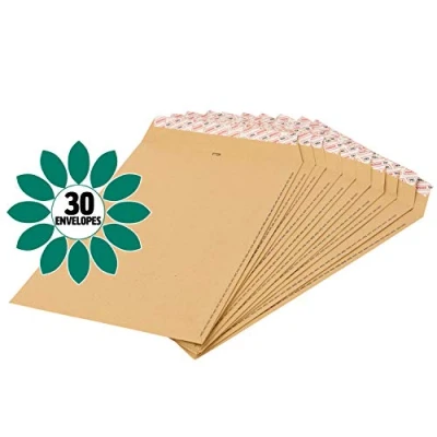 Image of Manilla C4 Heavyweight Pocket Peel and Seal Envelopes for Documents &amp; (for Amazon) 325 x 229 mm 3 Packs 30