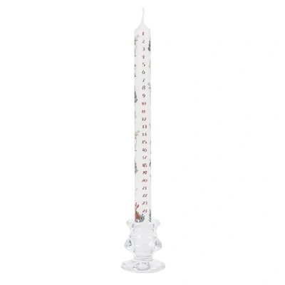 Image of Alison Gardiner Wildlife Wax Christmas Advent Dinner Candle 12 Hours Burn Time 29.5 cm