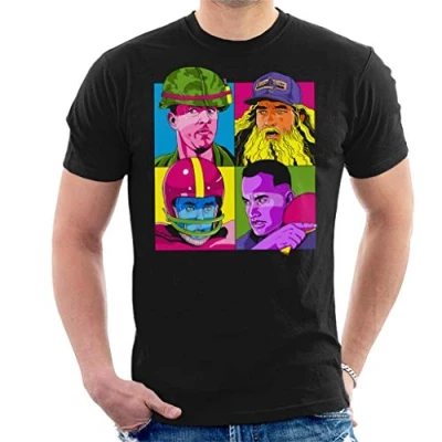 Image of Forrest Gump Pop Art Men&#039;s T Shirt Black