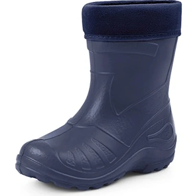Image of Ladeheid Children&#039;s EVA Rubber Wellington Boots KL050 (Dark Blue, EU 32=UK 13 Kids)