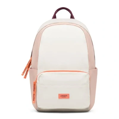 Image of LARKSON School Backpack Girls &amp; Boys Beige Rose No 3 Rucksack for School, University Travel Laptop Compartment 16 inch Water Repellant