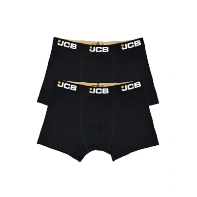 Image of JCB Mens 2 Pack Trunks JCBU 16 Black XL