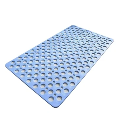 Image of Square Shower Mat Anti Slip,Non Slip Mould Bath Mats,Square For Bathtub,Nonslip,With Drain Holes,With Suction Cups,For Bathtub,Anti Inside And