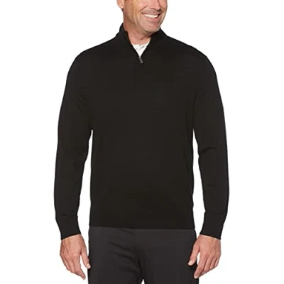 Image of Callaway Men&#039;s Weather Series Thermal Merino Wool 1/4 Zip Golf Sweater