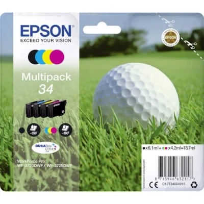 Image of Epson Golf ball Multipack 4 colours 34 DURABrite Ultra Ink