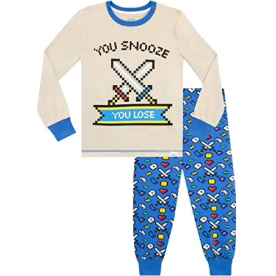 Image of Harry Bear Boys Gaming Pyjamas Blue Age 7 to 8 Years