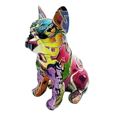 Image of Lesser &amp; Pavey Ornaments, Resin, Sitting French Bulldog, One Size