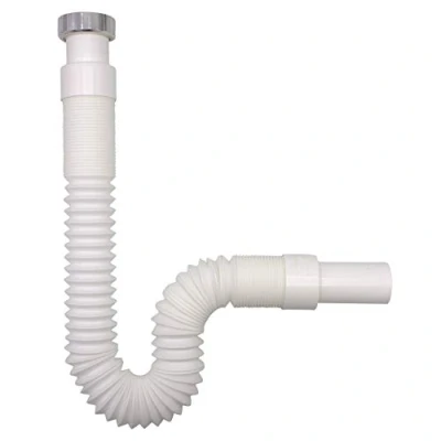 Image of Variosan Flexible Drain Hose 13972, 1 1/4 Inch x 32 mm, Siphon/Odour Trap for Washbasin, Extendible from 320 880 mm