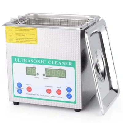 Image of stonylab Ultrasonic Cleaner, Professional All purpose Stainless Steel Cleaner with Digital Display Timer and Heat Control for Laboratory 220V, 2L