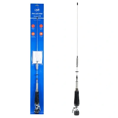 Image of Folding CB PNI LED 850 antenna, 85 cm, 26 28 MHz, 300 Watt, illuminates during transmission, PL thread type, without accessories